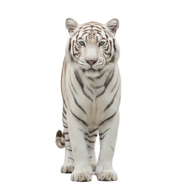Standing White Tiger